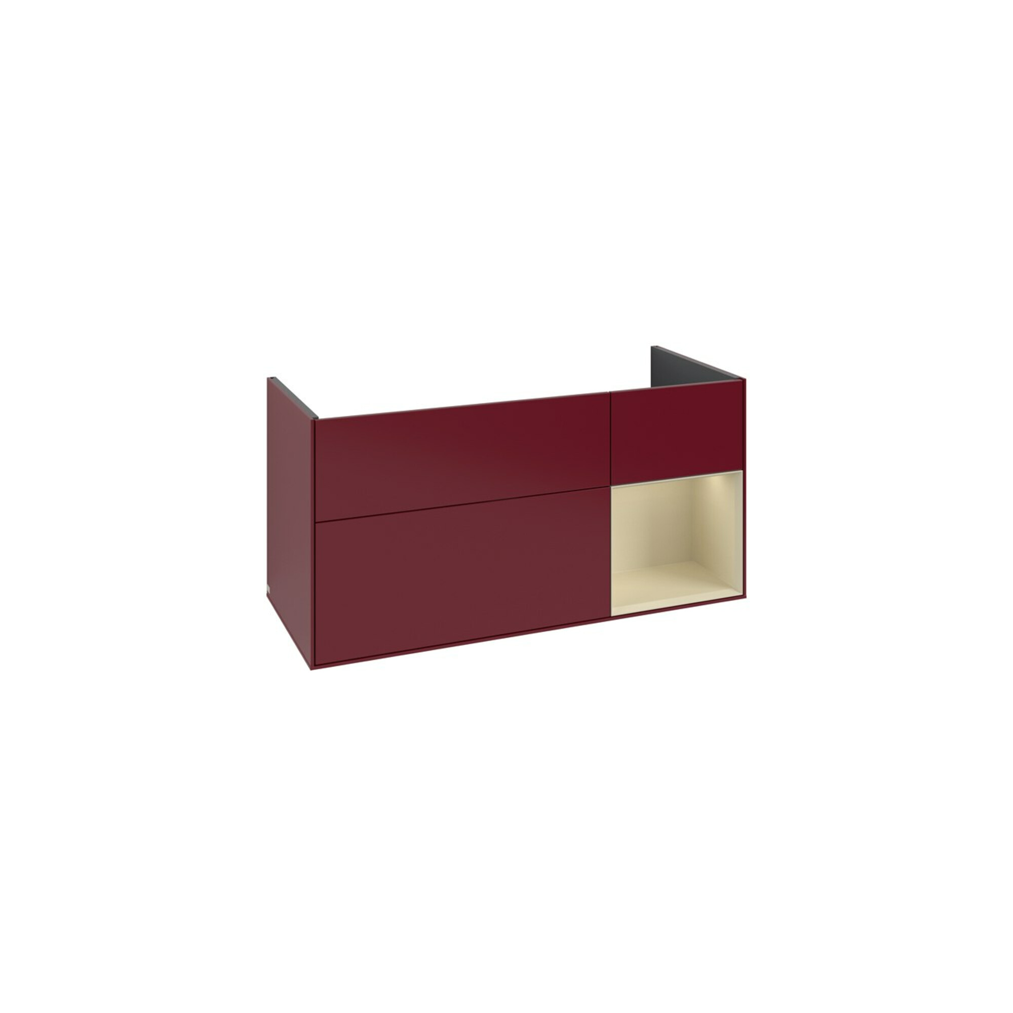 V&B Waschtischunterschrank Finion 119,6x59,1cm, Reg re si Gr m Lac, Peo m ; Villeroy & Boch