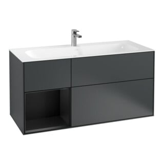 V&B Waschtischunterschrank Finion 119,6x59,1cm, Rg l b m Lac, md bl. m Lac