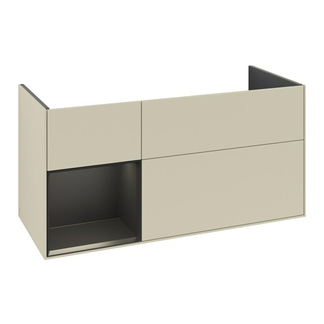 V&B Waschtischunterschrank Finion 119,6x59,1cm, Rg l b m Lac, si Gr m Lac