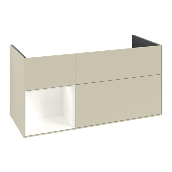 V&B Waschtischunterschrank Finion 119,6x59,1cm, Rg l w m Lac, si Gr m Lac