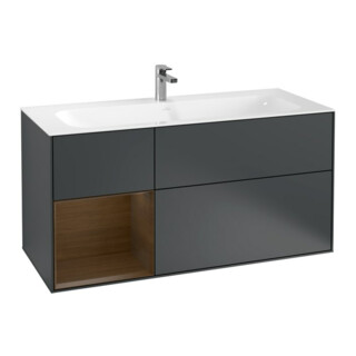 V&B Waschtischunterschrank Finion 119,6x59,1cm, Rg l wal ven, md bl. m Lac