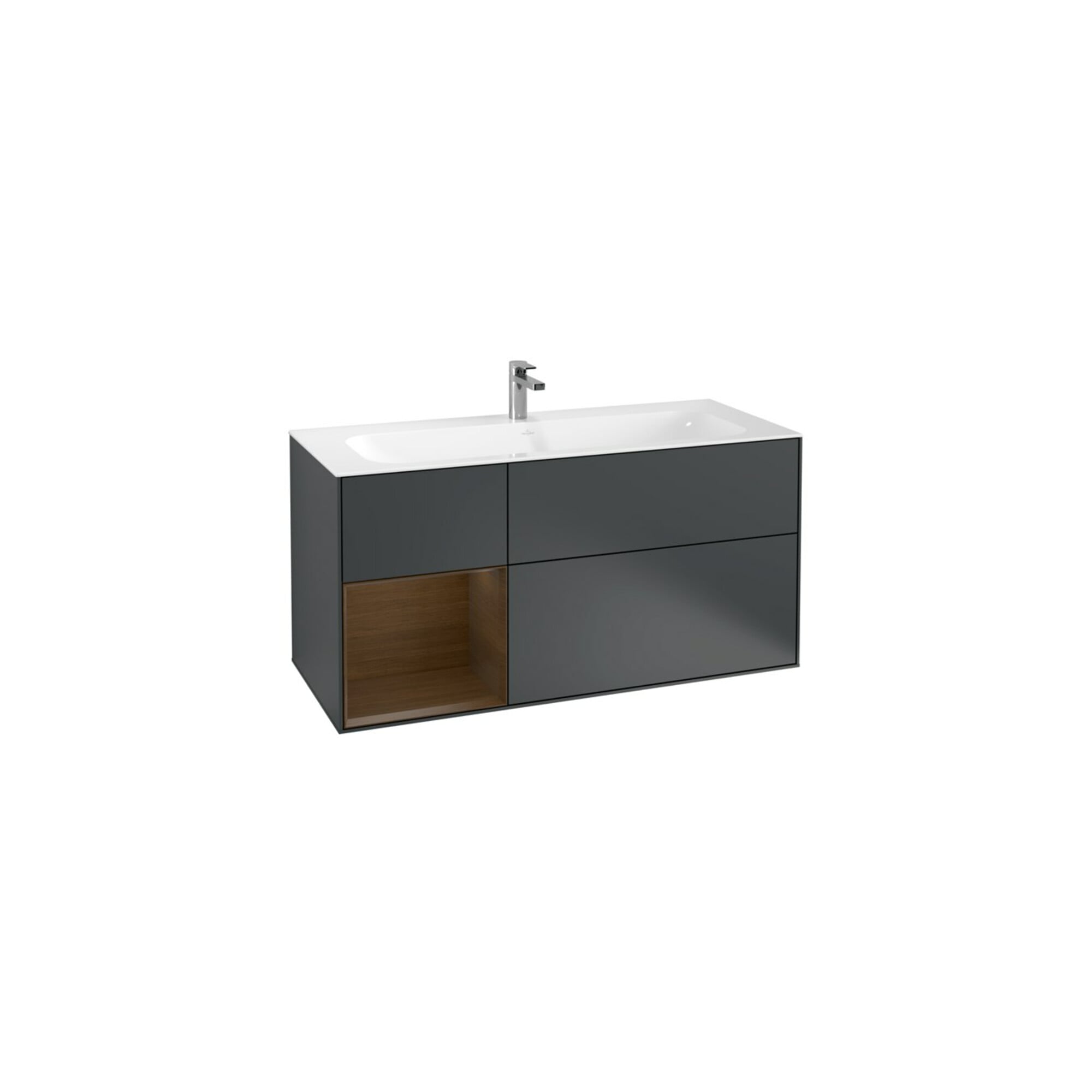 V&B Waschtischunterschrank Finion 119,6x59,1cm, Rg l wal ven, md bl. m Lac ; Villeroy & Boch