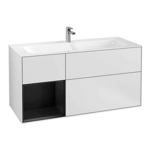 V&B Waschtischunterschrank Finion 119,6x59,1cm, Rg li bla m Lac, wh. m Lac