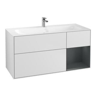 V&B Waschtischunterschrank Finion 119,6x59,1cm, Rg r md b m Lac, wh. m Lac
