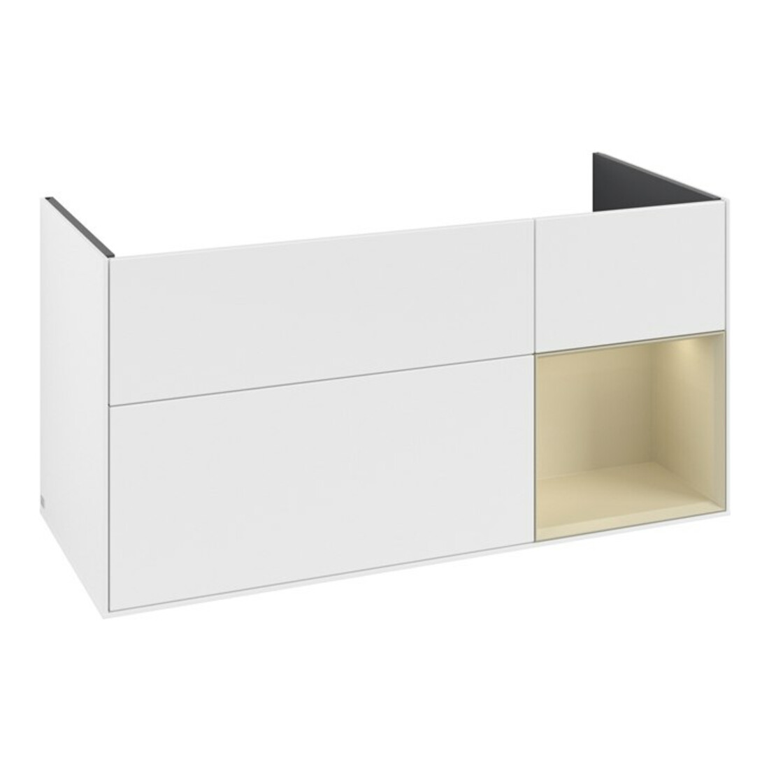 V&B Waschtischunterschrank Finion 119,6x59,1cm, Rg r si G m Lac, wh. m Lac
