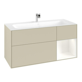 V&B Waschtischunterschrank Finion 119,6x59,1cm, Rg r w m Lac, si Gr m Lac