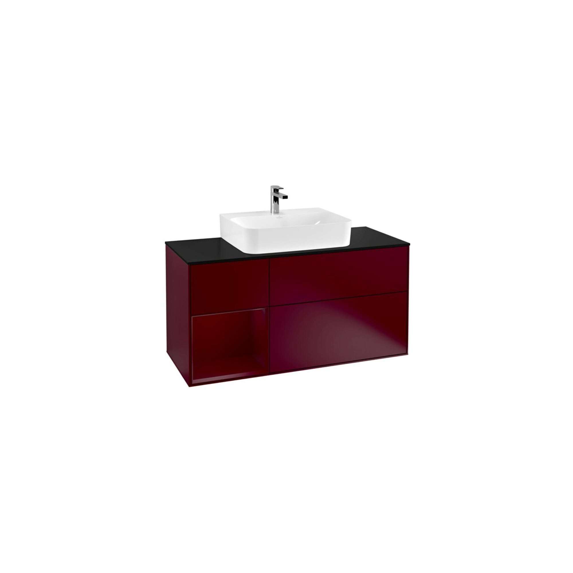 V&B Waschtischunterschrank Finion 120cm, Abd.-Pl. bla m, Reg li Peo, Peo m ; Villeroy & Boch