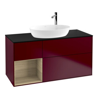 V&B Waschtischunterschrank Finion 120cm, Abd.-Pl. bla m, Reg Oa ven, Peo m