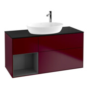 V&B Waschtischunterschrank Finion 120cm, Pl b m, Reg Anthrac. m Lac, Peo m