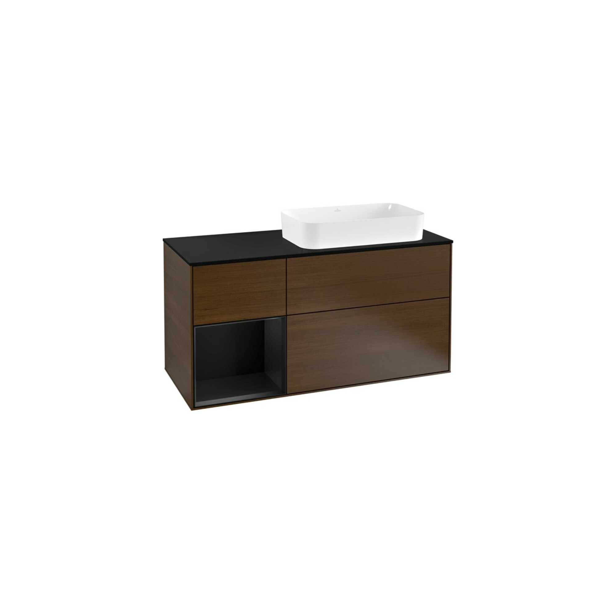 V&B Waschtischunterschrank Finion 120cm, Pl b m, Reg li bla m Lac, wal ven ; Villeroy & Boch