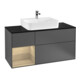 V&B Waschtischunterschrank Finion 120cm, Pl b m, Reg li Oa ven, Anthrac. m
