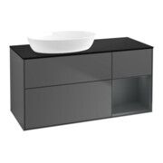 V&B Waschtischunterschrank Finion 120cm, Pl b m, Reg md m Lac, Anthrac. m