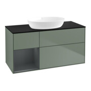 V&B Waschtischunterschrank Finion 120cm, Pl b m, Reg md m Lac, Oli. m Lac