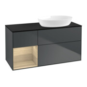 V&B Waschtischunterschrank Finion 120cm, Pl b m, Reg Oa ven, md bl. m Lac