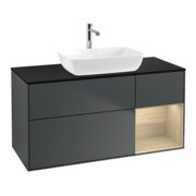 V&B Waschtischunterschrank Finion 120cm, Pl b m, Reg Oa ven, md bl. m Lac
