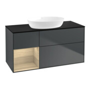 V&B Waschtischunterschrank Finion 120cm, Pl b m, Reg Oa ven, md bl. m Lac
