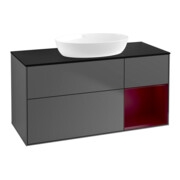 V&B Waschtischunterschrank Finion 120cm, Pl b m, Reg Peo m Lac, Anthrac. m