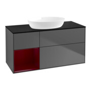 V&B Waschtischunterschrank Finion 120cm, Pl b m, Reg Peo m Lac, Anthrac. m