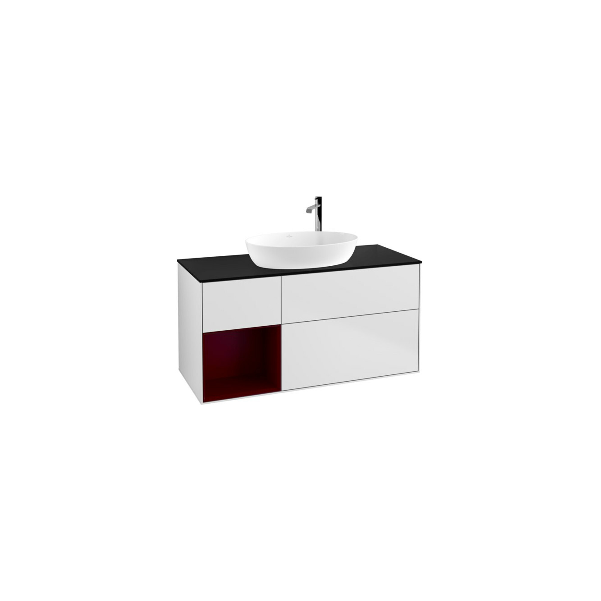 V&B Waschtischunterschrank Finion 120cm, Pl b m, Reg Peo m Lac, wh. m Lac ; Villeroy & Boch