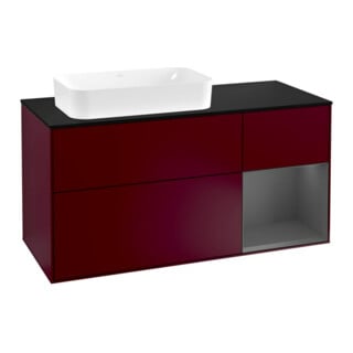 V&B Waschtischunterschrank Finion 120cm, Pl b m, Reg re Anthrac. m, Peo m