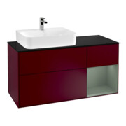 V&B Waschtischunterschrank Finion 120cm, Pl b m, Reg re Oli. m Lac, Peo m