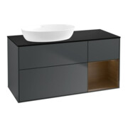 V&B Waschtischunterschrank Finion 120cm, Pl b m, Reg wal ven, md bl. m Lac