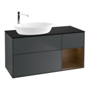 V&B Waschtischunterschrank Finion 120cm, Pl b m, Reg wal ven, md bl. m Lac