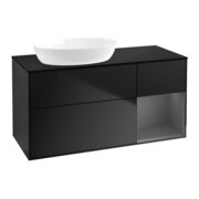 V&B Waschtischunterschrank Finion 120cm, Pl b m, Rg A m Lac, bla m Lac
