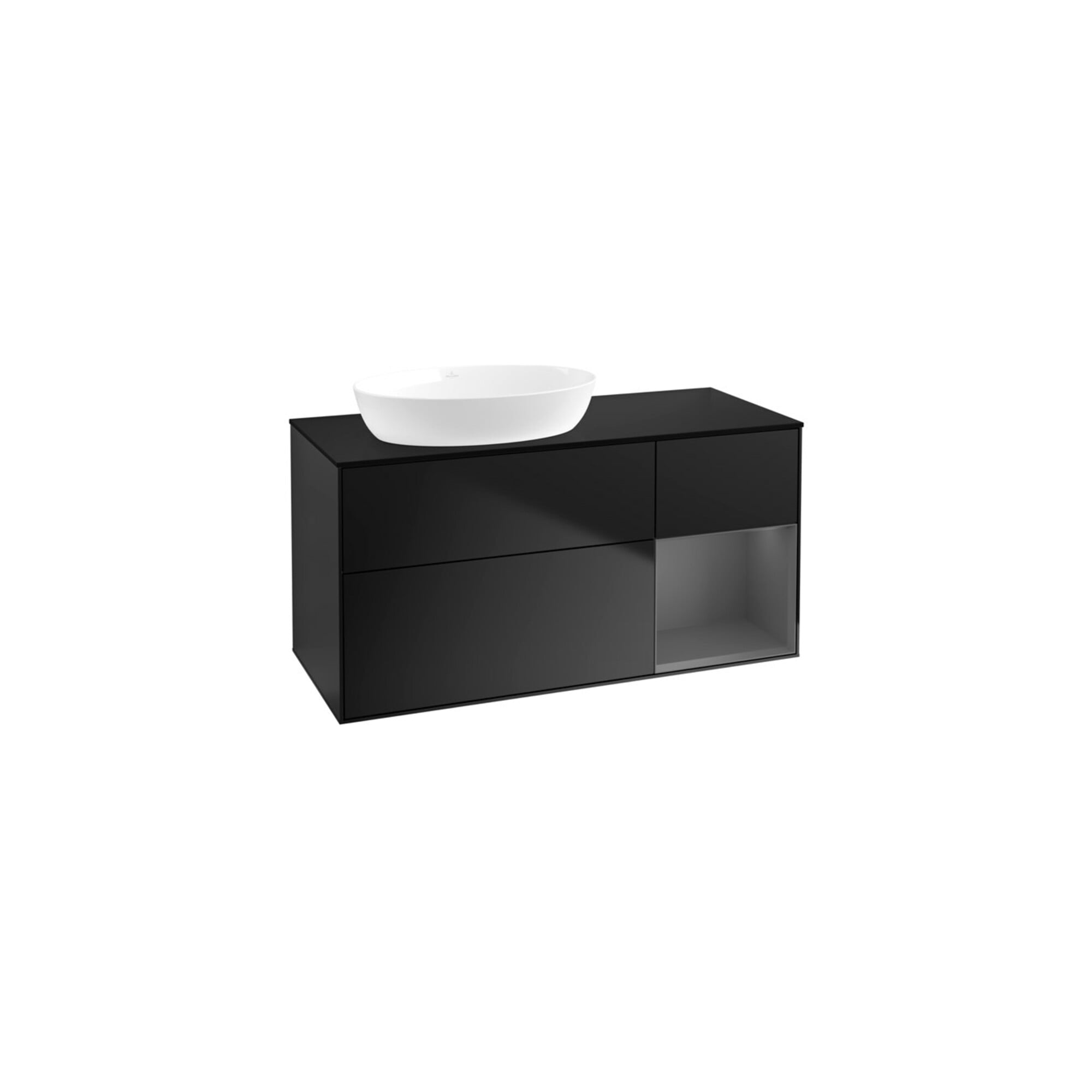 V&B Waschtischunterschrank Finion 120cm, Pl b m, Rg A m Lac, bla m Lac ; Villeroy & Boch