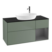 V&B Waschtischunterschrank Finion 120cm, Pl b m, Rg A m Lac, Oli. m Lac