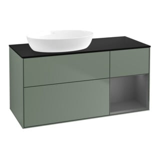 V&B Waschtischunterschrank Finion 120cm, Pl b m, Rg A m Lac, Oli. m Lac