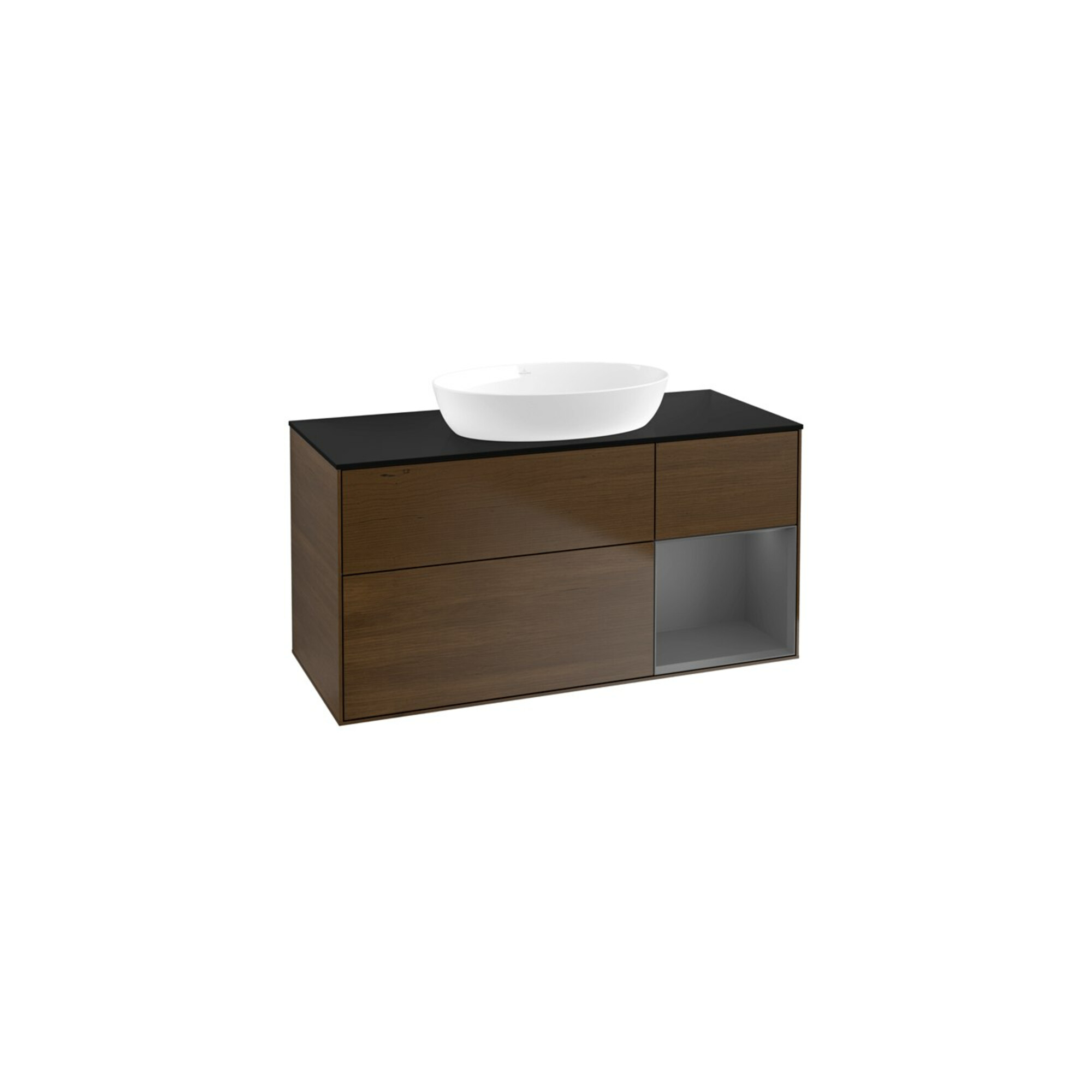 V&B Waschtischunterschrank Finion 120cm, Pl b m, Rg A m Lac, wal ven ; Villeroy & Boch