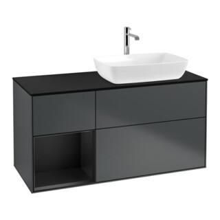 V&B Waschtischunterschrank Finion 120cm, Pl b m, Rg b m Lac, md bl. m Lac