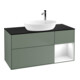 V&B Waschtischunterschrank Finion 120cm, Pl b m, Rg g wh. Lac, Oli. m Lac-1