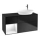 V&B Waschtischunterschrank Finion 120cm, Pl b m, Rg glo wh. Lac, bla m Lac-1