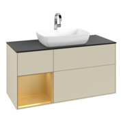V&B Waschtischunterschrank Finion 120cm, Pl b m, Rg gol m Lac, si Gr m Lac-4