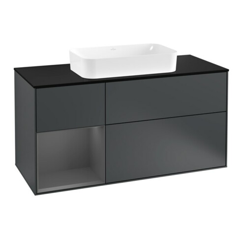 V&B Waschtischunterschrank Finion 120cm, Pl b m, Rg l A m, md bl. m Lac