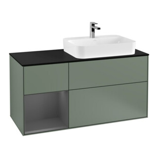 V&B Waschtischunterschrank Finion 120cm, Pl b m, Rg l A m, Oli. m Lac