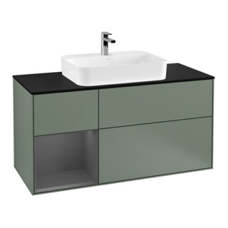 V&B Waschtischunterschrank Finion 120cm, Pl b m, Rg l A m, Oli. m Lac