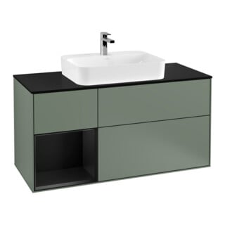 V&B Waschtischunterschrank Finion 120cm, Pl b m, Rg l b m Lac, Oli. m Lac