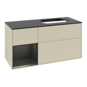 V&B Waschtischunterschrank Finion 120cm, Pl b m, Rg l b m Lac, si Gr m Lac