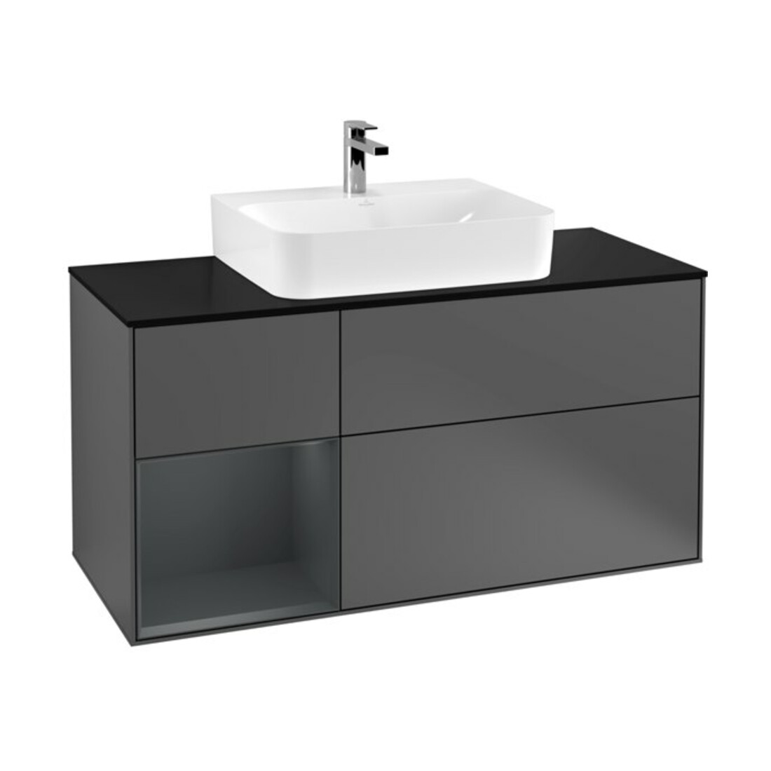 V&B Waschtischunterschrank Finion 120cm, Pl b m, Rg l md b m La, A m