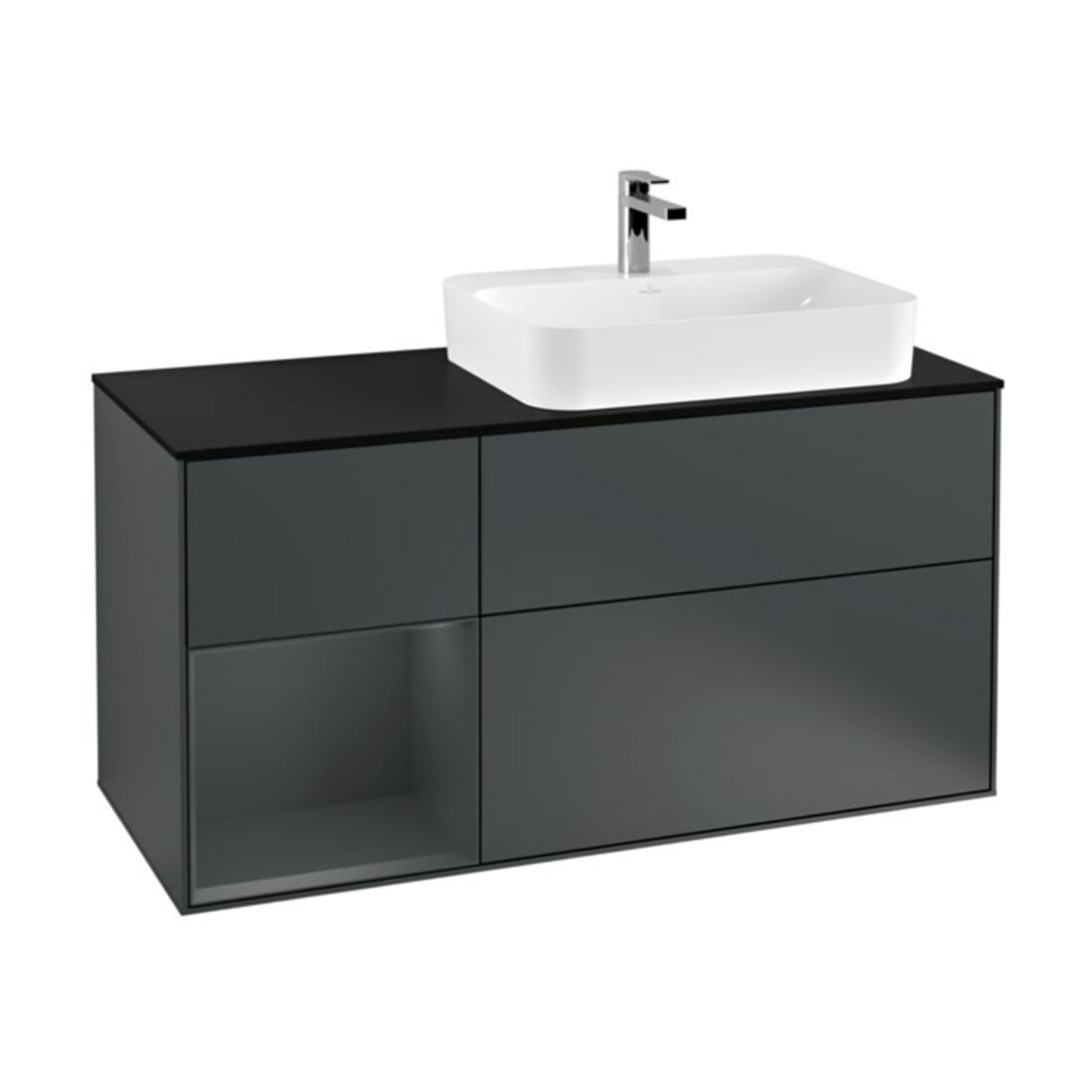 V&B Waschtischunterschrank Finion 120cm, Pl b m, Rg l md b m La, md b m La