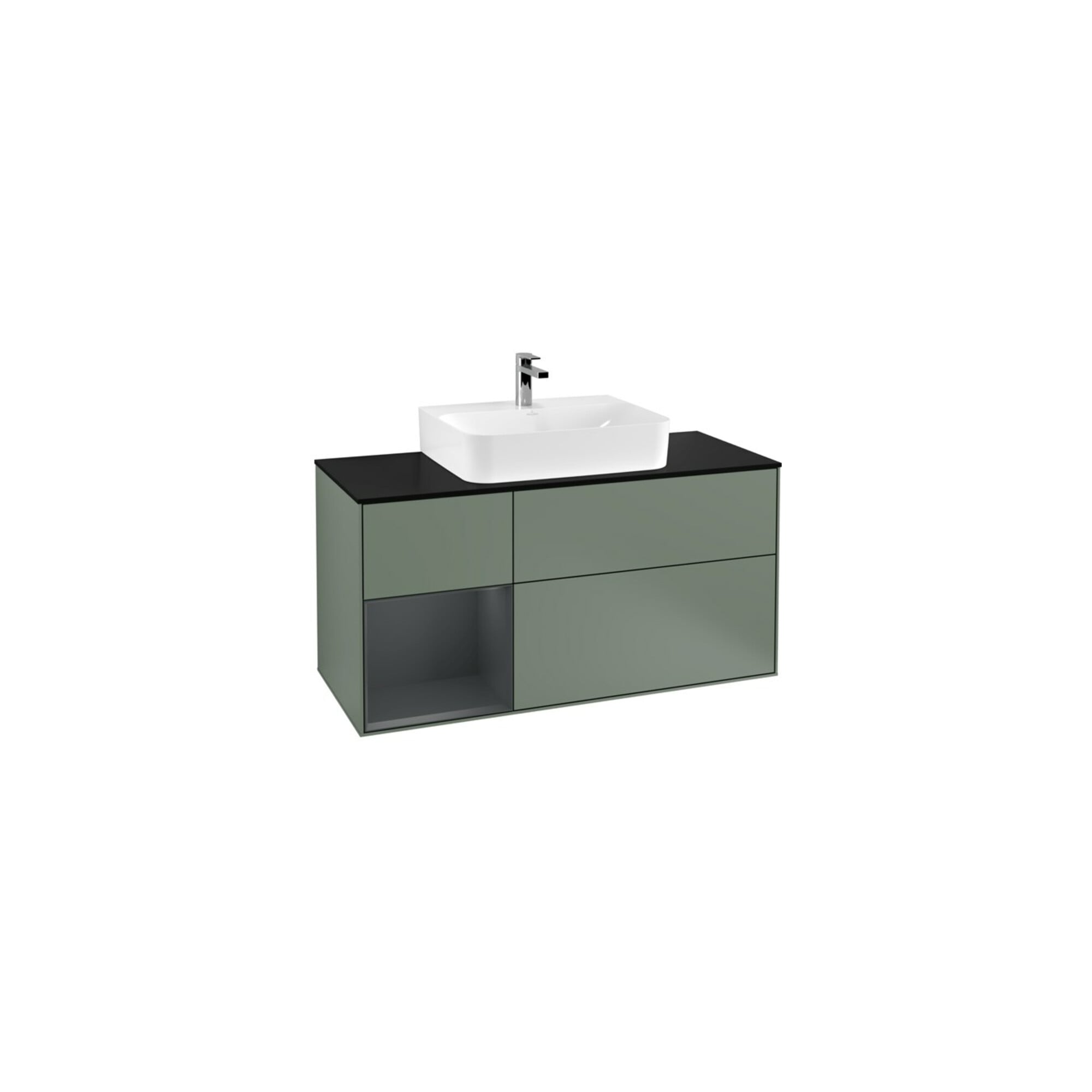 V&B Waschtischunterschrank Finion 120cm, Pl b m, Rg l md b m La, Ol m Lac ; Villeroy & Boch