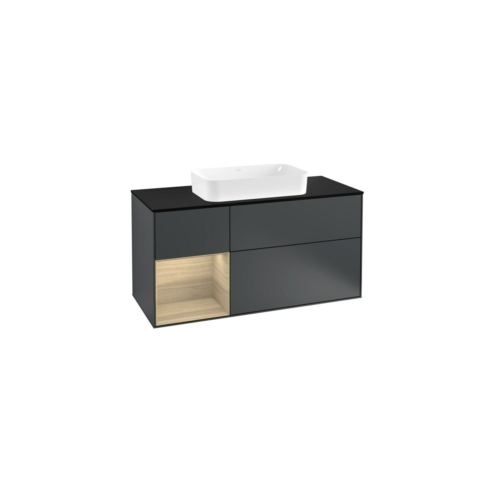 V&B Waschtischunterschrank Finion 120cm, Pl b m, Rg l Oa ven, md bl. m Lac ; Villeroy & Boch