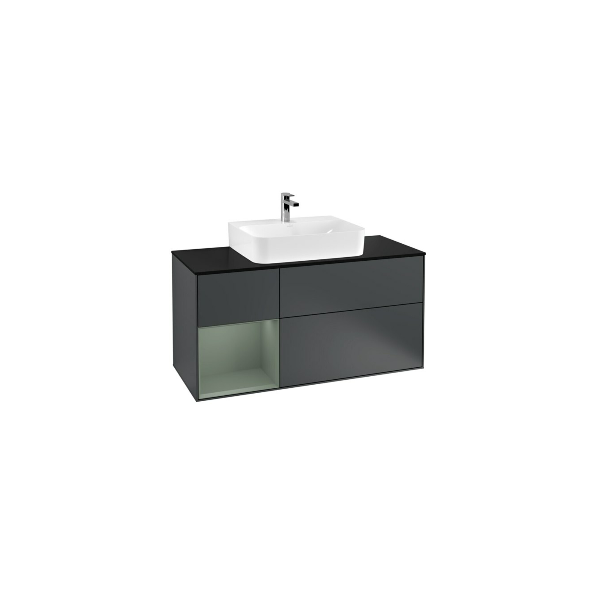 V&B Waschtischunterschrank Finion 120cm, Pl b m, Rg l Ol m La, md b m Lac ; Villeroy & Boch