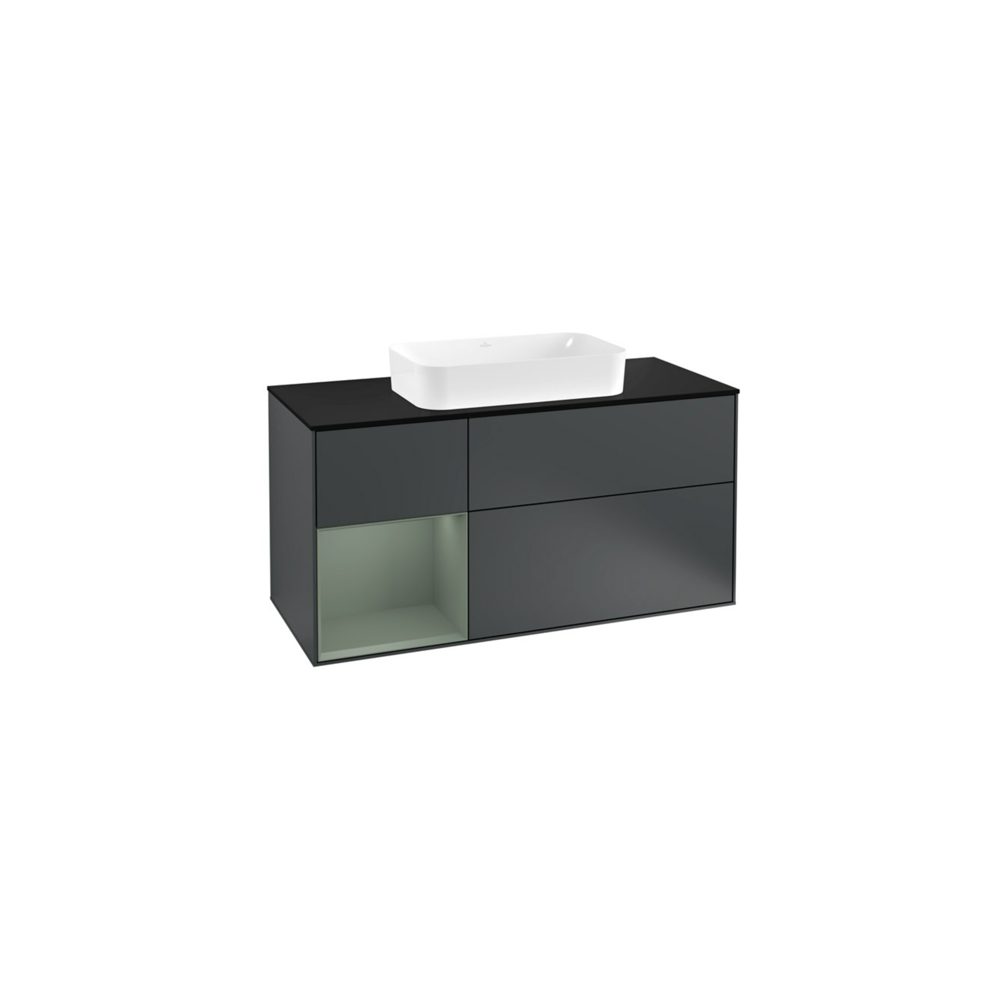 V&B Waschtischunterschrank Finion 120cm, Pl b m, Rg l Ol m La, md b m Lac ; Villeroy & Boch