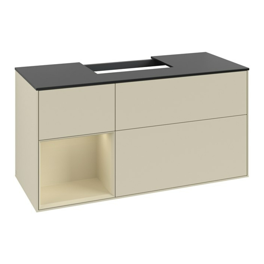 V&B Waschtischunterschrank Finion 120cm, Pl b m, Rg l si G m La, si G m La