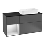 V&B Waschtischunterschrank Finion 120cm, Pl b m, Rg l w m Lac, Anthrac. m