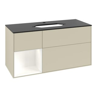 V&B Waschtischunterschrank Finion 120cm, Pl b m, Rg l w m Lac, si Gr m Lac